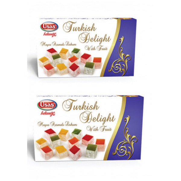 Turkish delight fruit flavored 350GR X 2 boxes