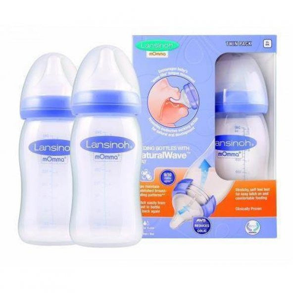 Lansinoh Natural Wave Biberon 2Li Set - 240Ml