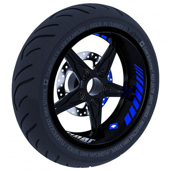 Gp Racing Reflective Blue Inner Rim Strip Sticker Çınar Extreme