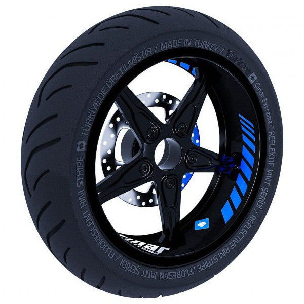 Gp Racing Azur Blue Inner Rim Strip Sticker Çınar Extreme