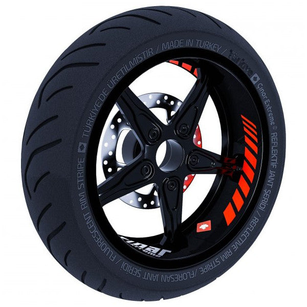 Gp Racing Fluorescent Orange Inner Rim Strip Sticker Çınar Extreme