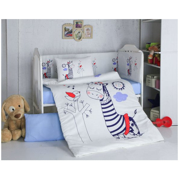 Komfort Home Baby Sleeping Set 8 Pieces Ranforce 100% Cotton /melody