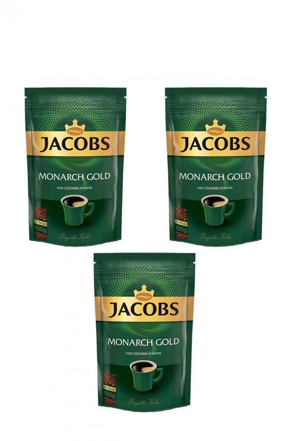 Jacobs Monarch Gold Instant Coffee 100g x 3 Pieces