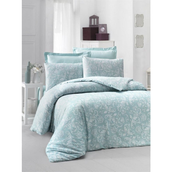 Komfort Home Double Exclusive Deluxe Satin Duvet Cover Set (Vr Mint)