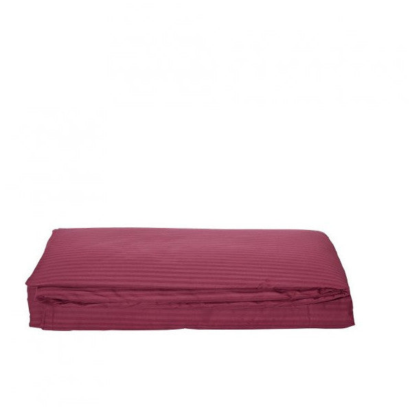 Komfort Home Single Lined Cotton Satin Duvet Cover / Claret Red