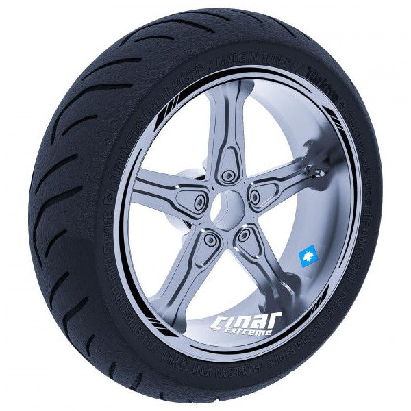 Jet Black 4 Piece Sharp Rim Strip Sticker Çınar Extreme