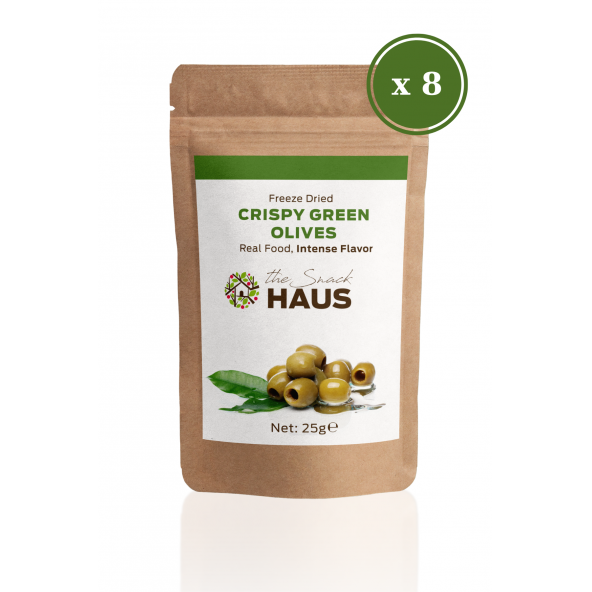 The Snack Haus Freeze Dried Green Olives x 8 pieces
