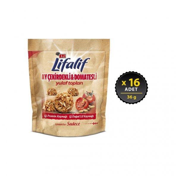 Eti Lifalif Oat Balls With Sunflower Seeds And Tomatoes 36 Gx 16 Pieces