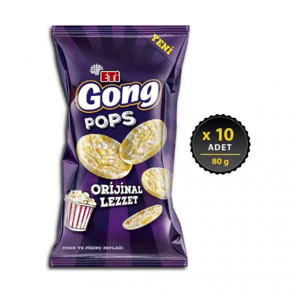 Eti Gong Pops Plain 80 Gx 10 Pieces