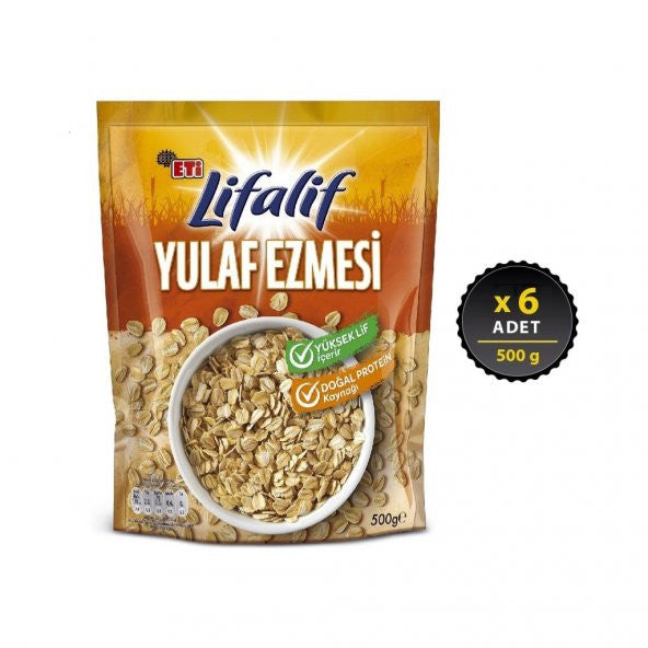 Eti Lifalif Oatmeal 500 Gx 6 Pieces