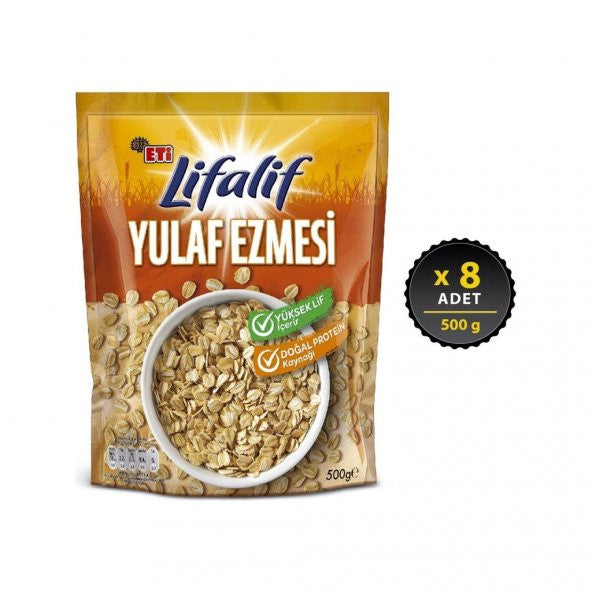 Eti Lifalif Oatmeal 500 Gx 8 Pieces