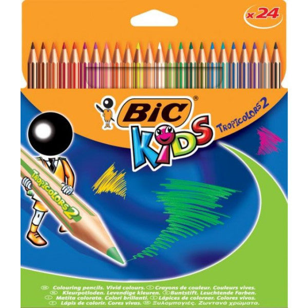 Bic Dry Paint Tropicolors Full Size 24 Pcs 9375183