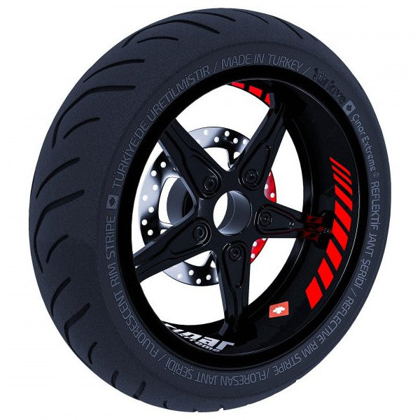 Gp Racing Flag Red Inner Rim Strip Sticker Çınar Extreme