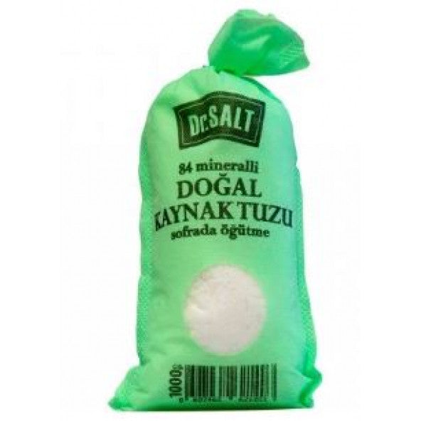 NATURAL SPRING SALT - BAGS - GREEN -1000 GR.