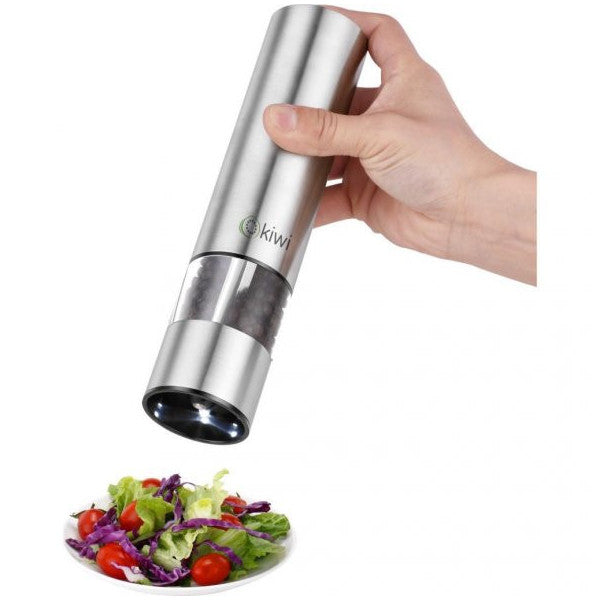 Kiwi Kspg 4806 Battery-Powered Salt Pepper Mill (Grinder) With Led Light