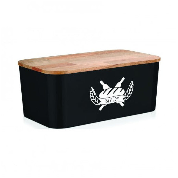 Strong Market Wooden Lid Bread Box Storage Box