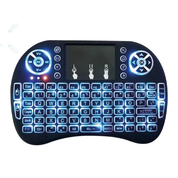 Powermaster Hl-19485 Wireless Mini Keyboard With Led Touch Dongle