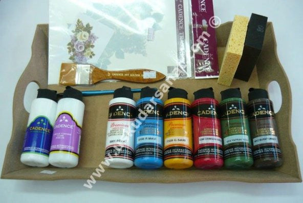 Cadence Wood Painting Set 14 Pieces