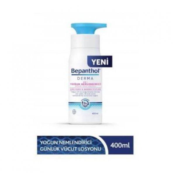 Bepanthol Derma Yoğun Nemlendirici Günlük Vücut Losyonu Çok Kuru ve Hassas Cilt 400 ML