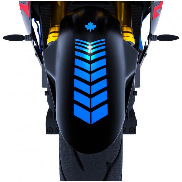 2 Pieces Sport Motorcycle Fender Azur Blue Helmet Sticker Çınar Extreme