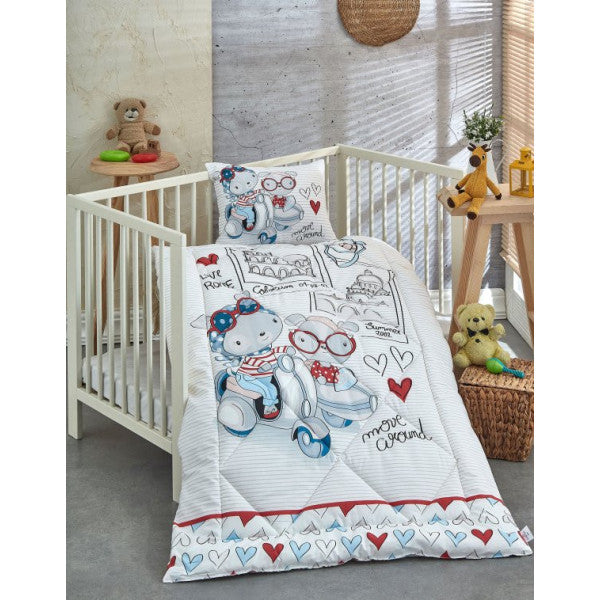 Komfort Home Ranforce Baby Quilt Set 100% Cotton / V24