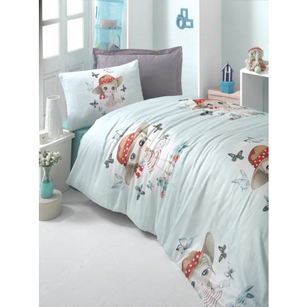 Komfort Home Young Ranforce Duvet Cover Set (Candy Girl Turquoise)