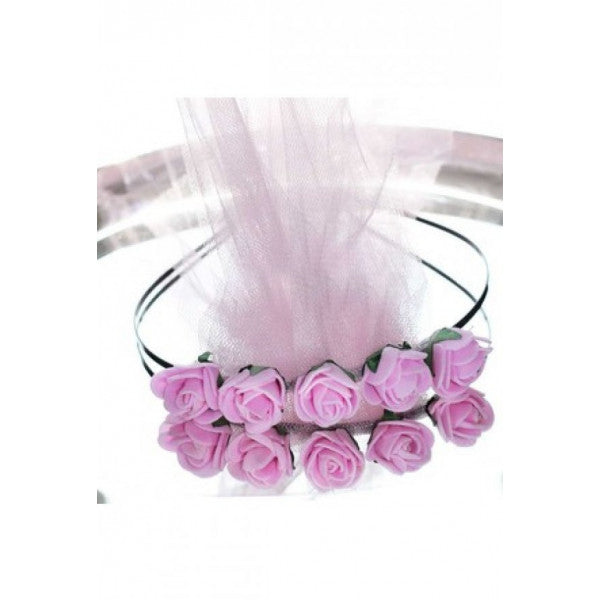 Bridesmaid Crown Pink Henna Crown Tulle 10 pcs