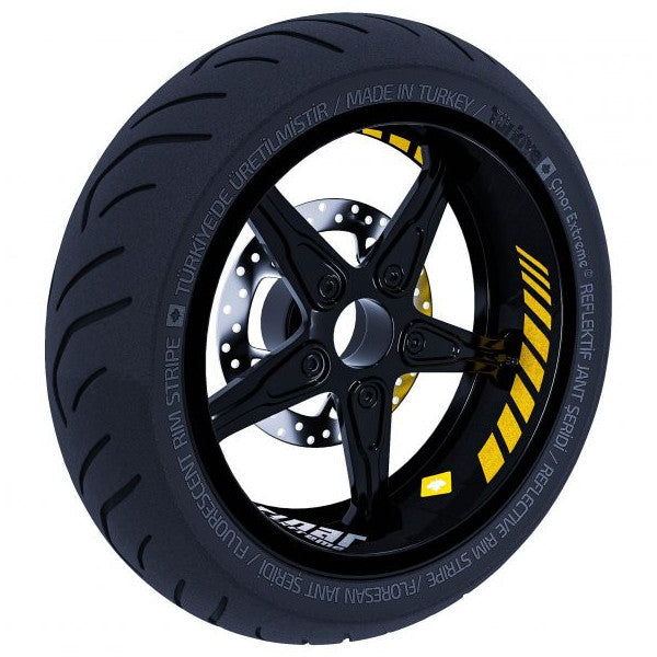 Gp Racing Reflective Yellow Inner Rim Strip Sticker Çınar Extreme