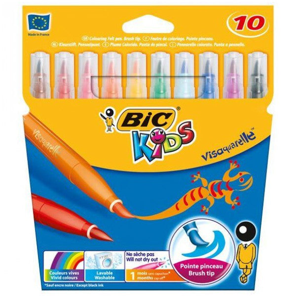 Bic Felt Crayons Visa 10 Colors 828964