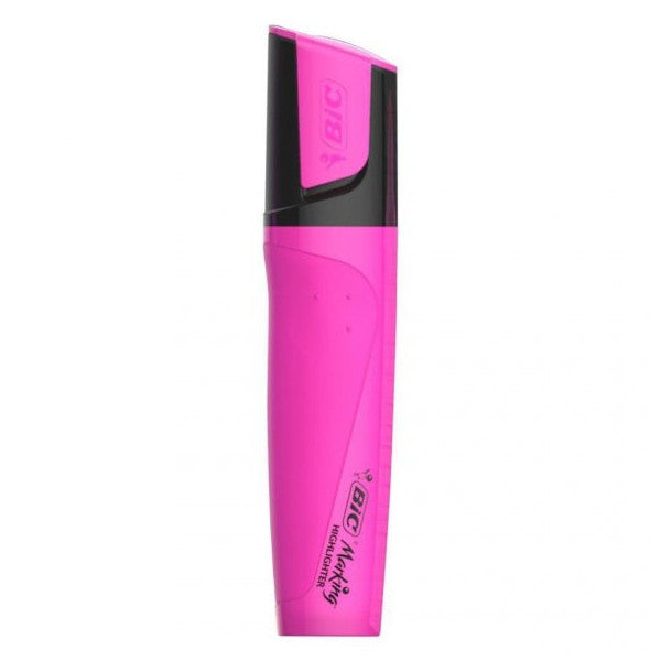 Bic - Phosphorescent Pen Marking Flat Highlighter 12 Pink 968586