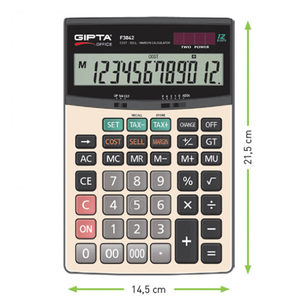 Gıpta Calculator Desktop 12 Digit F3042