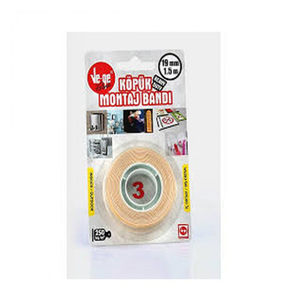 Ve-Ge Double-Sided Foam Tape 19 Mm X 1.5 Mt (3)