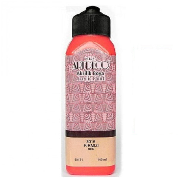 Artdeco Acrylic Paint 140 Ml Red Y-070R-3016