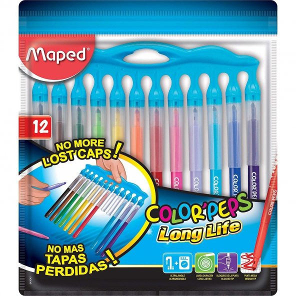 Maped Felt Pen 12 Pack Long Life Inno