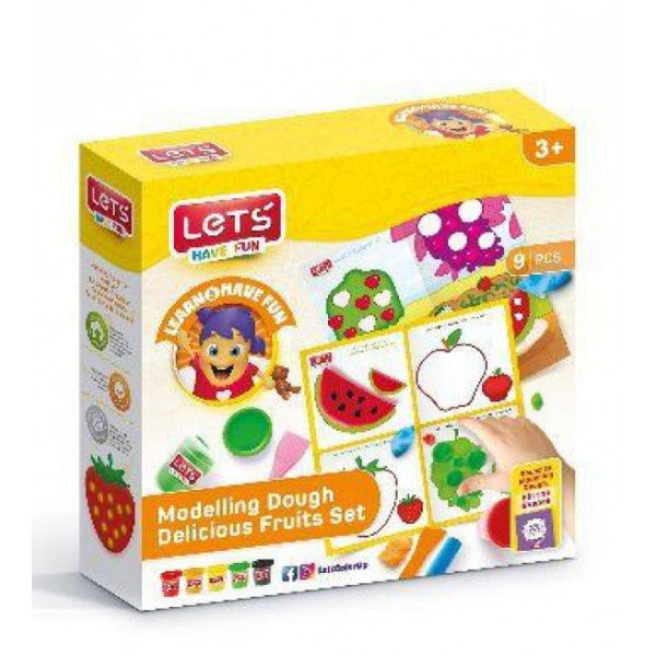 Lets Play Dough Delicious Fruits Set 9 Pieces L-9009