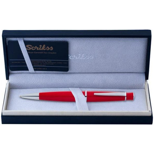 Scrikss Ballpoint Pen Luxury Boxed Red 62