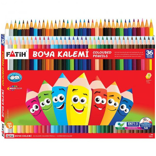 Fatih Dry Paint Carton Box Full Size 36 Colors