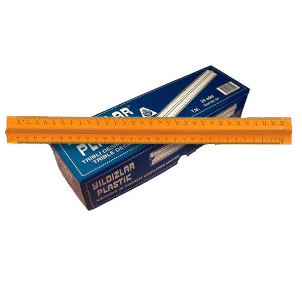 Stars Standard Ruler Plastic Tribe Decimeter 30 Cm 64