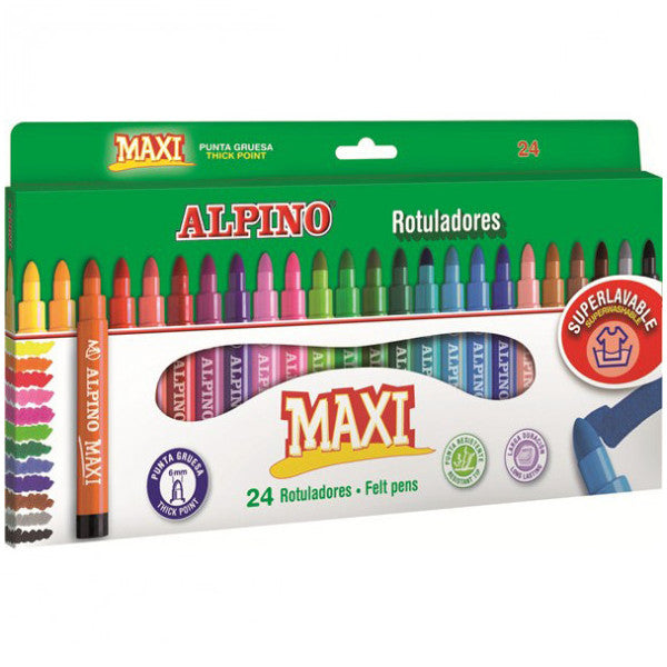 Alpino Felt Crayons Maxi 24 pcs