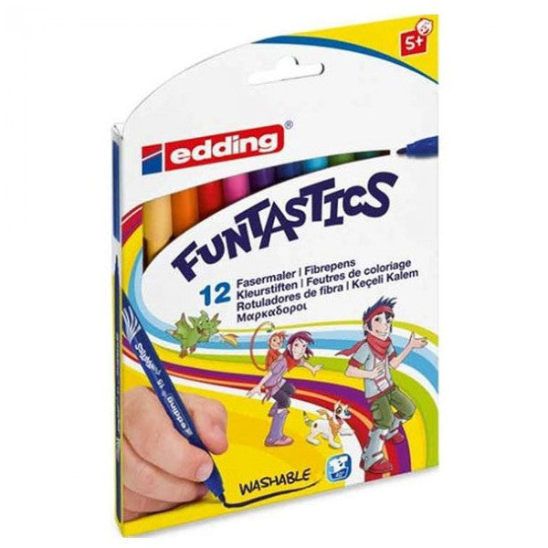 Edding Felt Tip Pen Fine Funtastics Set Of 12 Ed15K1299