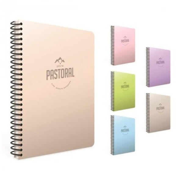 Gıpta Pastoral Spiral Plastic Cover Notebook A4 96 Yp Unlined 3246