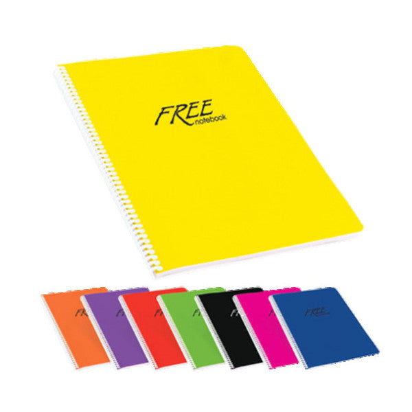 Keskin Color Spiral Notebook Free Office Plastic Cover Striped 100 Yp A4 320441-99