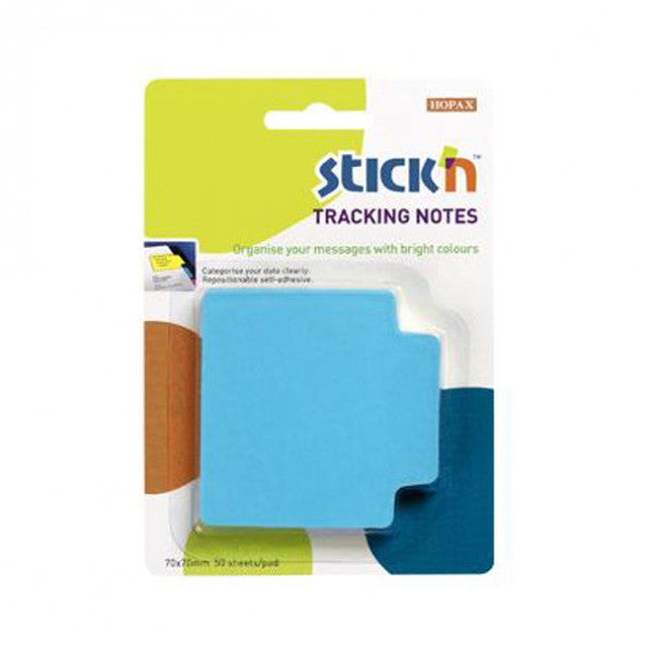 Hopax Sticky Note Paper Tracking 50 YP 70x70 Highlight Blue 21479