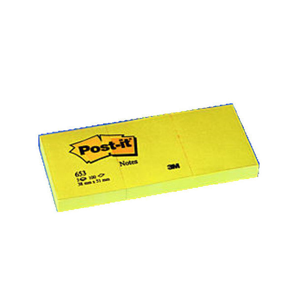 Post-it Sticky Note Paper 3 Blocks 100 pages 38X51 Yellow