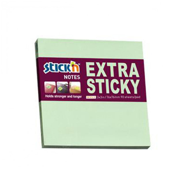 Hopax Stickn Sticky Note Paper Extra 90 pages 76X76 Pastel Green