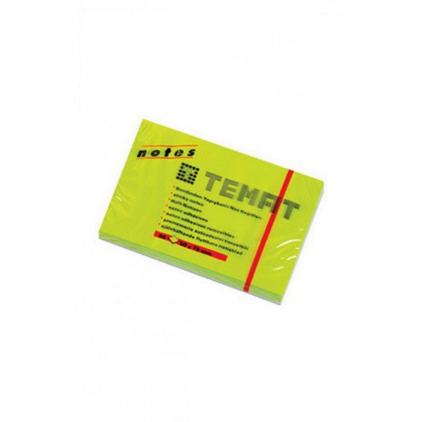 Tema Sticky Note Paper 50X75 mm Phosphor Green