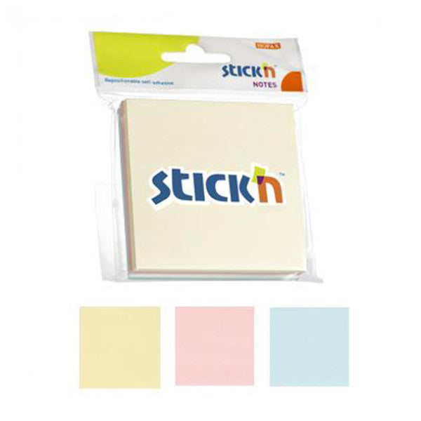 Hopax Sticky Note Paper 3 Blocks 150 YP 76x76 3 Pastel Colors 21092