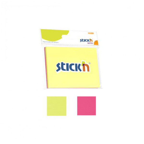 Hopax Sticky Note Paper Y.Sydm 100 YP 76x102 2 Neon Color 21095