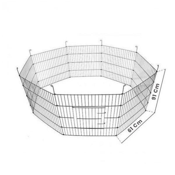 Panel Fence For Cats And Dogs 61X91Cm 8 Pieces