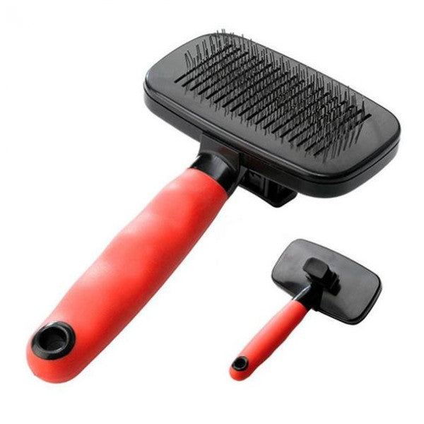 Ferplast Gro 5956 Dog Combing Brush with Cleaning Mechanism 19Cm